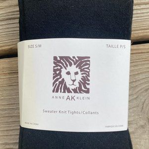 Anne Klein Black Sweater Knit Tights